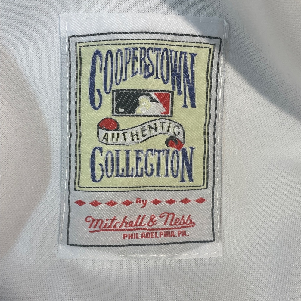 White Dodgers Baseball Jersey #42 Jackie Robinson 1955 - Picture 4 of 9